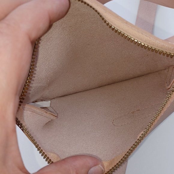 MEIXIAOME WMN'S Adjustable No Clip Belt Bag, Blush Pink & Gold.Vegan Leather Raw - Picture 6 of 7